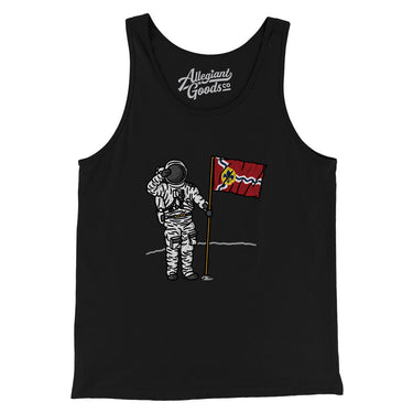 St Louis Flag Moonman Men/Unisex Tank Top-Allegiant Goods Co. Vintage Sports Apparel
