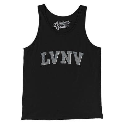 Lvnv Varsity Men/Unisex Tank Top-Black-Allegiant Goods Co. Vintage Sports Apparel