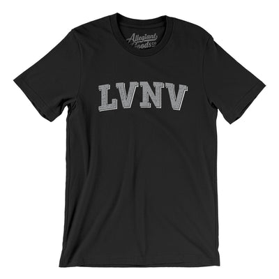 Lvnv Varsity Men/Unisex T-Shirt-Black-Allegiant Goods Co. Vintage Sports Apparel