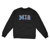 Mia Varsity Midweight Crewneck Sweatshirt-Black-Allegiant Goods Co. Vintage Sports Apparel