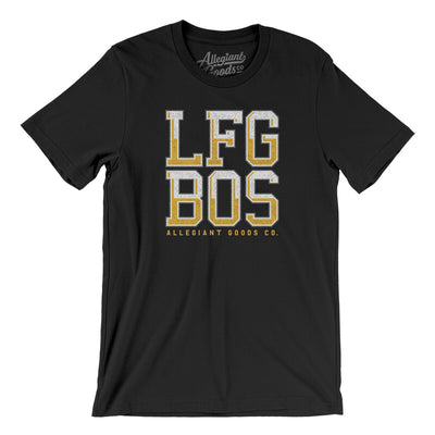 Lfg Bos Men/Unisex T-Shirt-Black-Allegiant Goods Co. Vintage Sports Apparel
