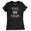 New Orleans 504 Women's T-Shirt-Black-Allegiant Goods Co. Vintage Sports Apparel