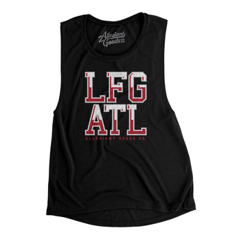 Lfg Atl Women's Flowey Scoopneck Muscle Tank-Allegiant Goods Co. Vintage Sports Apparel