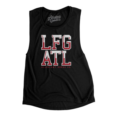Lfg Atl Women's Flowey Scoopneck Muscle Tank-Allegiant Goods Co. Vintage Sports Apparel