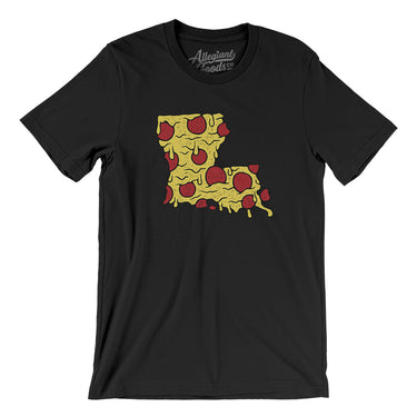 Louisiana Pizza State Men/Unisex T-Shirt-Allegiant Goods Co. Vintage Sports Apparel