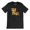 Louisiana Pizza State Men/Unisex T-Shirt-Black-Allegiant Goods Co. Vintage Sports Apparel
