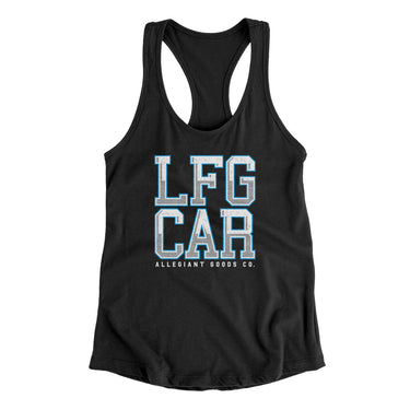 Lfg Car Women's Racerback Tank-Allegiant Goods Co. Vintage Sports Apparel