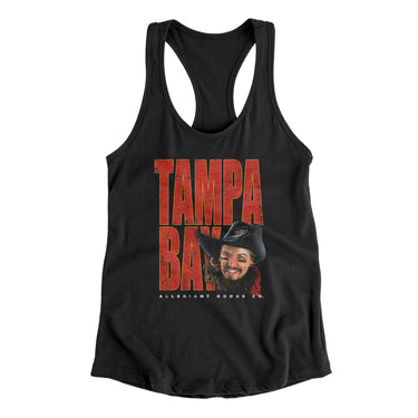 Tampa Bay Retro Mascot Women's Racerback Tank-Allegiant Goods Co. Vintage Sports Apparel