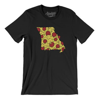 Missouri Pizza State Men/Unisex T-Shirt-Black-Allegiant Goods Co. Vintage Sports Apparel