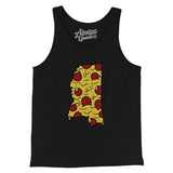 Mississippi Pizza State Men/Unisex Tank Top-Allegiant Goods Co. Vintage Sports Apparel