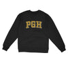 Pgh Varsity Midweight Crewneck Sweatshirt-Black-Allegiant Goods Co. Vintage Sports Apparel
