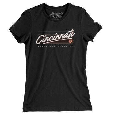 Cincinnati Retro Women's T-Shirt-Allegiant Goods Co. Vintage Sports Apparel