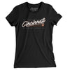 Cincinnati Retro Women's T-Shirt-Black-Allegiant Goods Co. Vintage Sports Apparel