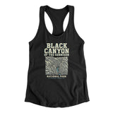 Black Canyon Of The Gunnison National Park Women's Racerback Tank-Black-Allegiant Goods Co. Vintage Sports Apparel