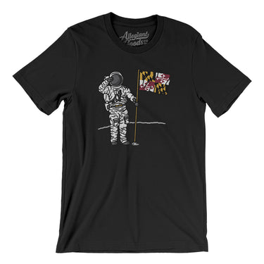 Maryland Flag Moonman Men/Unisex T-Shirt-Allegiant Goods Co. Vintage Sports Apparel