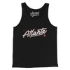 Atlanta Retro Men/Unisex Tank Top-Black-Allegiant Goods Co. Vintage Sports Apparel