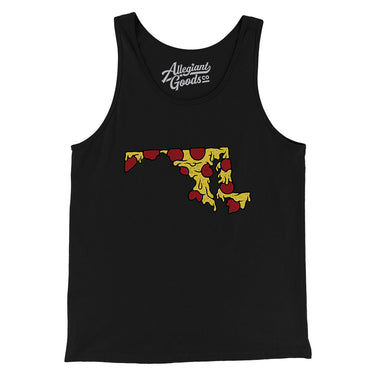 Maryland Pizza State Men/Unisex Tank Top-Allegiant Goods Co. Vintage Sports Apparel