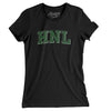 Hnl Varsity Women's T-Shirt-Black-Allegiant Goods Co. Vintage Sports Apparel