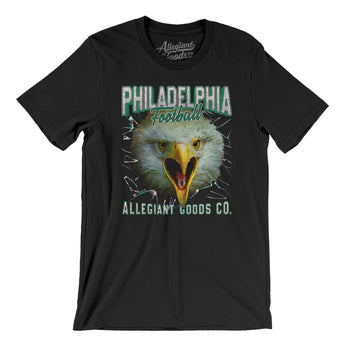 Philadelphia Football Throwback Mascot Men/Unisex T-Shirt-Allegiant Goods Co. Vintage Sports Apparel