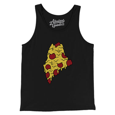 Maine Pizza State Men/Unisex Tank Top-Allegiant Goods Co. Vintage Sports Apparel