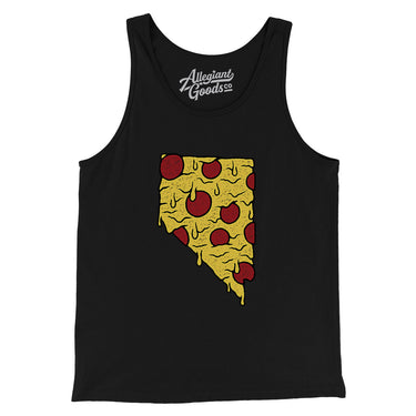Nevada Pizza State Men/Unisex Tank Top-Allegiant Goods Co. Vintage Sports Apparel