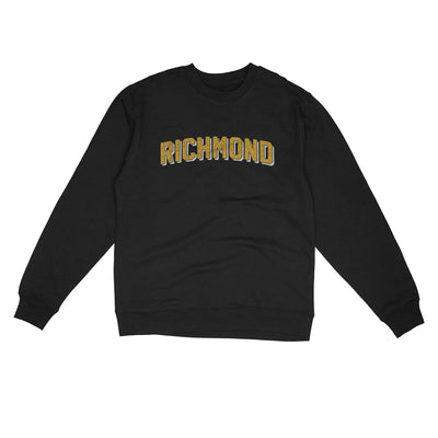 Richmond Varsity Midweight Crewneck Sweatshirt-Black-Allegiant Goods Co. Vintage Sports Apparel