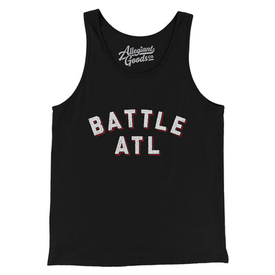 Battle Atl Men/Unisex Tank Top-Black-Allegiant Goods Co. Vintage Sports Apparel