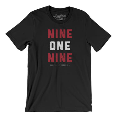 Raliegh 919 Men/Unisex T-Shirt-Black-Allegiant Goods Co. Vintage Sports Apparel