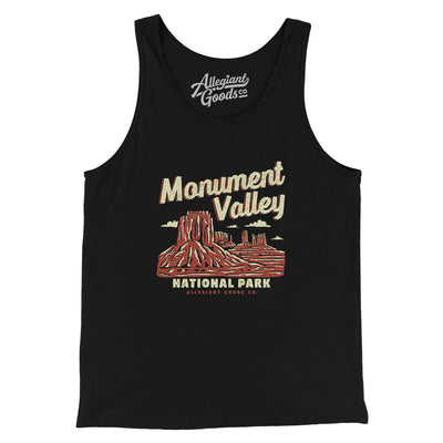 Monument Valley National Park Men/Unisex Tank Top-Black-Allegiant Goods Co. Vintage Sports Apparel