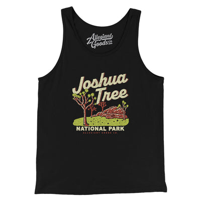 Joshua Tree National Park Men/Unisex Tank Top-Black-Allegiant Goods Co. Vintage Sports Apparel
