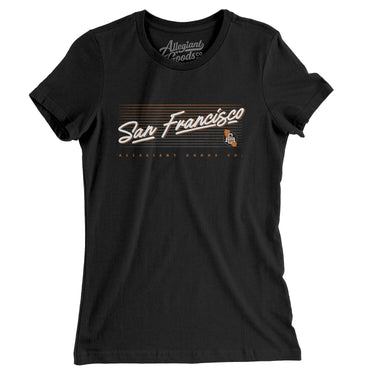 San Francisco Retro Women's T-Shirt-Allegiant Goods Co. Vintage Sports Apparel