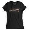 San Francisco Retro Women's T-Shirt-Black-Allegiant Goods Co. Vintage Sports Apparel