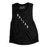 Dallas Hockey Jersey Women's Flowey Scoopneck Muscle Tank-Allegiant Goods Co. Vintage Sports Apparel
