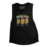 I’m Just Here For The Pierogi Race Women's Flowey Scoopneck Muscle Tank-Allegiant Goods Co. Vintage Sports Apparel