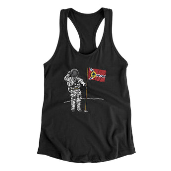 St Louis Flag Moonman Women's Racerback Tank-Allegiant Goods Co. Vintage Sports Apparel