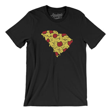 South Carolina Pizza State Men/Unisex T-Shirt-Black-Allegiant Goods Co. Vintage Sports Apparel
