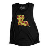 Louisiana Pizza State Women's Flowey Scoopneck Muscle Tank-Allegiant Goods Co. Vintage Sports Apparel