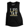 Lfg Jax Women's Flowey Scoopneck Muscle Tank-Black-Allegiant Goods Co. Vintage Sports Apparel