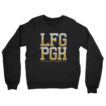 Lfg Pgh Midweight French Terry Crewneck Sweatshirt-Allegiant Goods Co. Vintage Sports Apparel