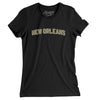 New Orleans Varsity Women's T-Shirt-Black-Allegiant Goods Co. Vintage Sports Apparel