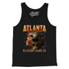 Atlanta Basketball Throwback Mascot Men/Unisex Tank Top-Black-Allegiant Goods Co. Vintage Sports Apparel