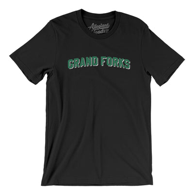 Grand Forks North Dakota Varsity Men/Unisex T-Shirt-Black-Allegiant Goods Co. Vintage Sports Apparel