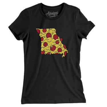 Missouri Pizza State Women's T-Shirt-Allegiant Goods Co. Vintage Sports Apparel