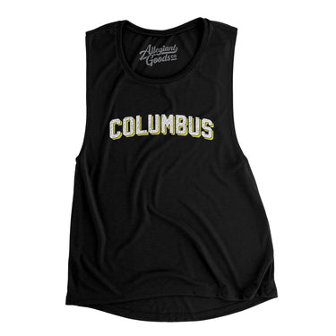 Columbus Varsity Women's Flowey Scoopneck Muscle Tank-Allegiant Goods Co. Vintage Sports Apparel