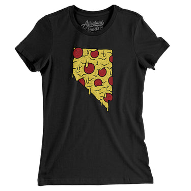 Nevada Pizza State Women's T-Shirt-Allegiant Goods Co. Vintage Sports Apparel