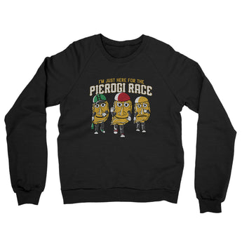 I’m Just Here For The Pierogi Race Midweight French Terry Crewneck Sweatshirt-Allegiant Goods Co. Vintage Sports Apparel
