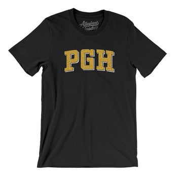 Pgh Varsity Men/Unisex T-Shirt-Black-Allegiant Goods Co. Vintage Sports Apparel
