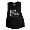 Beads Booze Bayshore Gasparilla Women's Flowey Scoopneck Muscle Tank-Black-Allegiant Goods Co. Vintage Sports Apparel