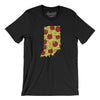 Indiana Pizza State Men/Unisex T-Shirt-Black-Allegiant Goods Co. Vintage Sports Apparel