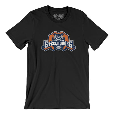 Youngstown Steelhounds Men/Unisex T-Shirt-Black-Allegiant Goods Co. Vintage Sports Apparel